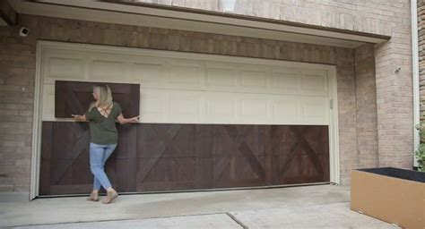 Garage door skins - This creates a sophisticated look that’s perfect for the unique style of carriage house doors. The sky’s the limit with garage door overlays, which come in an endless number of panel styles, trim accents, window designs, paint colors, and stains. Depending on the overlay material, these doors can be more maintenance-intensive than stamped ...